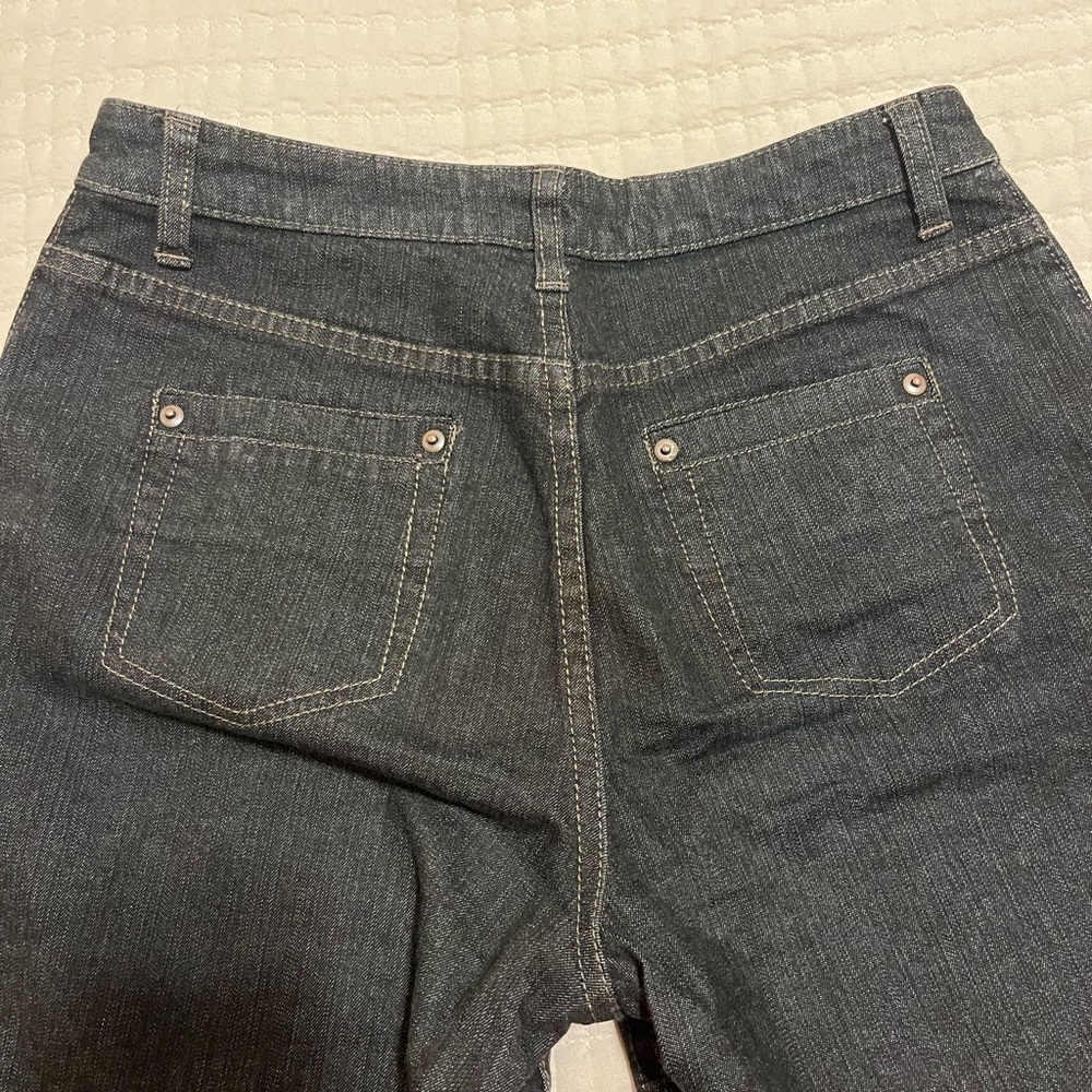 Coldwater Creek Black High-Rise Jeans with Aztec Side Trim! - Picture 4 of 5